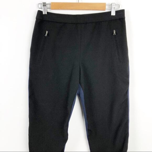 BCBGMaxAzria Gianni Black & Navy Contrast Colorblock Cargo Pants Small - Picture 6 of 15